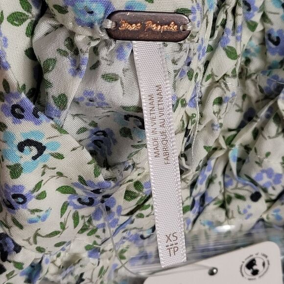 FREE PEOPLE‎ Petunia Cotton Dress Sz XSMALL - Picture 10 of 14